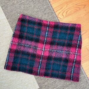 Lauren Ralph Lauren Vibrant Wool Blend Tartan Mini Skirt - size 16